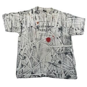 Vintage Ordinary People Judith Guest Theatre AOP T-Shirt USA Rare Size Large